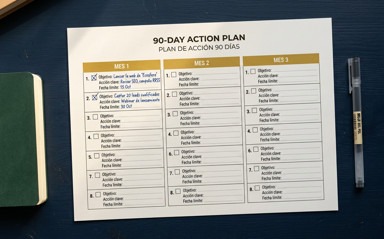 Plan de acción a 90 días personalizado